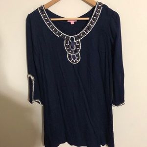 Lilly Pulitzer Navy Shift Dress
